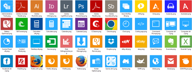 Showing the tile library in Start Menu Reviver